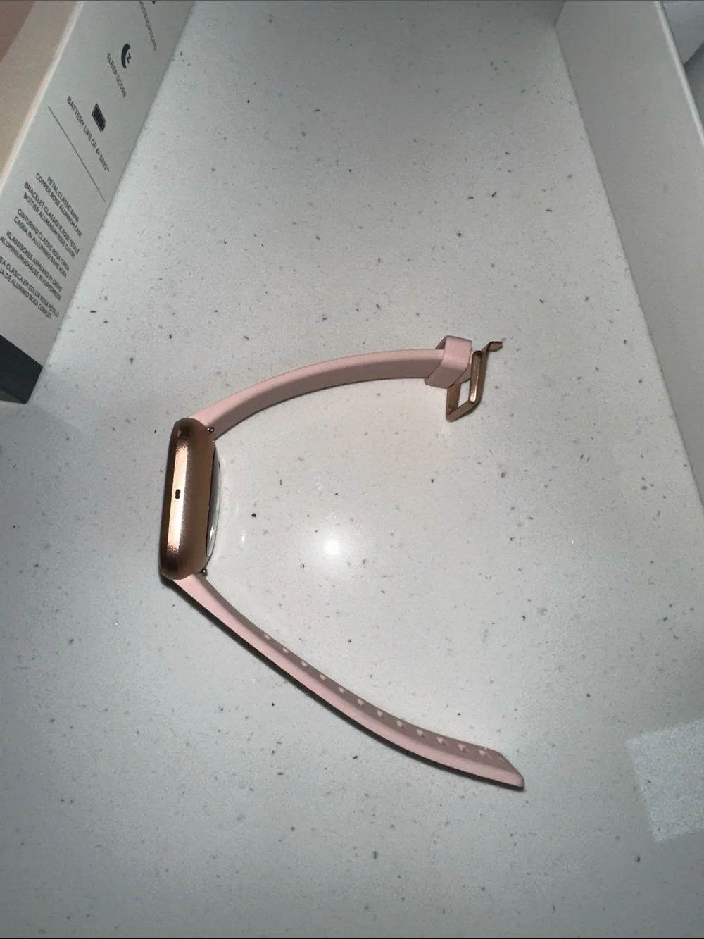 Fitbit Versa 2 Pink/Gold Smartwatch with Blush Band